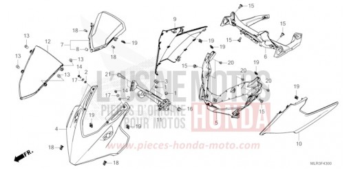 PANNEAU SUPERIEUR CBR500RACT de 2026